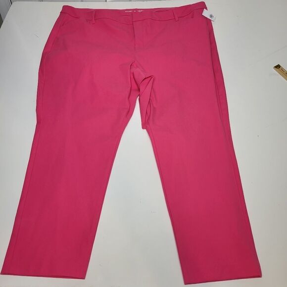 NEW 4X HIGH RISE.OLD NAVY PIXIE SKINNY SMOOTHE SLIMMING PINK PANTS NWT - Picture 5 of 10